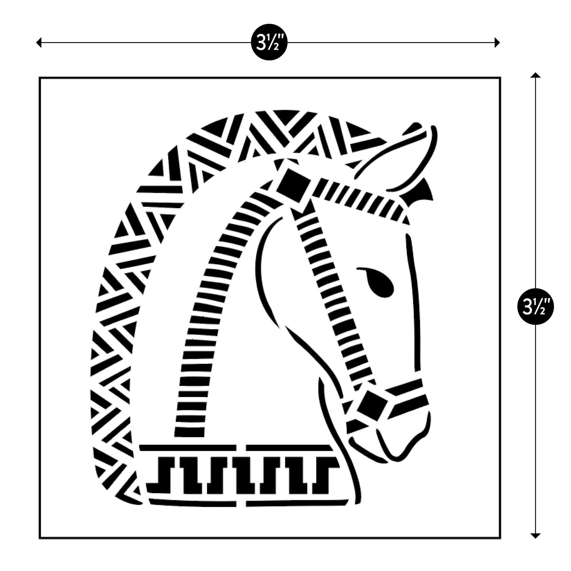 Jonathan Adler x Michaels 3.5" Luxembourg Horse Stencil